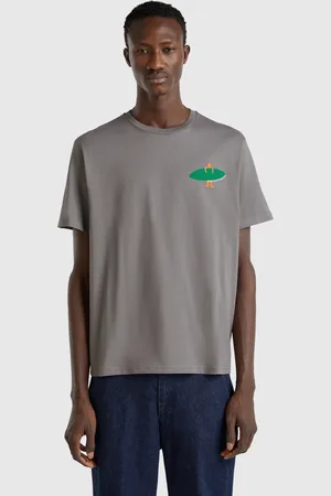 Benetton Camiseta Con Estampado De Algodón Orgánico