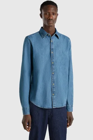 Benetton Camisa Vaquera 100% Algodón