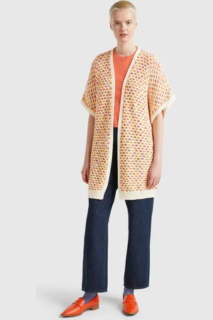 Benetton Cárdigan Reversible En Jacquard