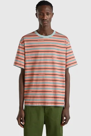Benetton Camiseta Oversize Rayas