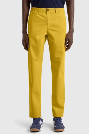 Benetton Chinos Slim Fit Mostaza