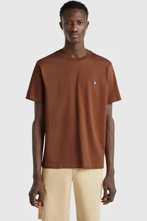Benetton Camiseta Básica De Algodón