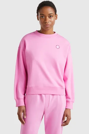 Benetton Sudadera Con Cuello Redondo En Mezcla De Algodón