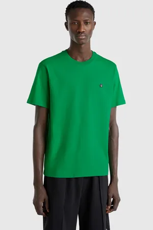 Benetton Camiseta Básica De Algodón