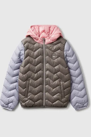 Benetton Chaqueta Acolchada Con Capucha