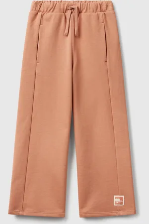 Benetton Pantalón Polar Corte Ancho