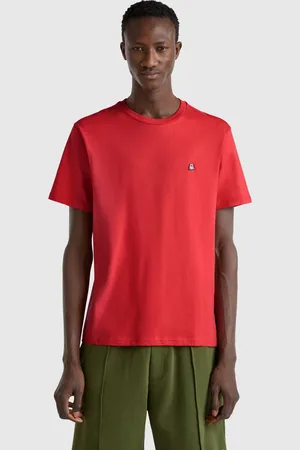 Benetton Camiseta Básica De Algodón