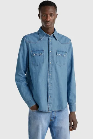 Benetton Camisa Vaquera Occidental