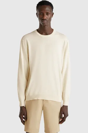 Benetton Jersey De Cuello Redondo De 100% Algodón