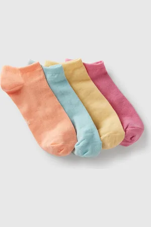 Benetton Cuatro Pares De Calcetines Cortos