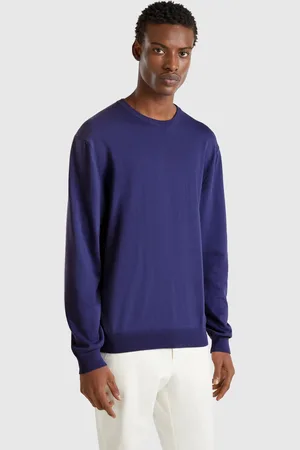 Benetton Jersey De Cuello Redondo De 100% Algodón