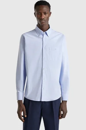 Benetton Camisa Regular Fit Con Botones