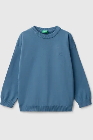 Benetton Jersey De Algodón Puro Con Logotipo