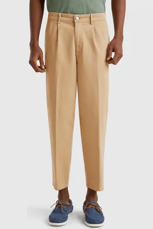 Benetton Chinos De Algodón Elástico