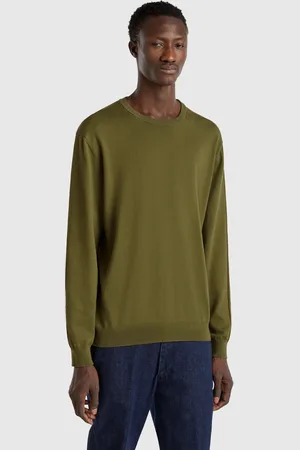 Benetton Jersey De Cuello Redondo De 100% Algodón
