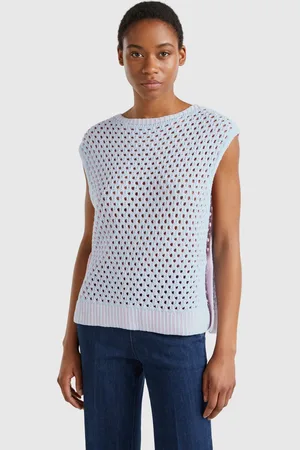 Benetton Chaleco Perforado Over-fit