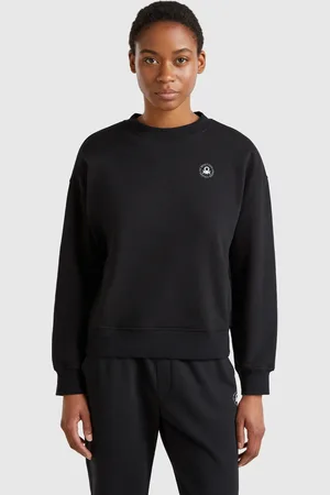 Benetton Sudadera Con Cuello Redondo En Mezcla De Algodón