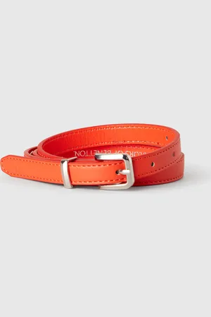 Benetton Cinturón Fino Coral
