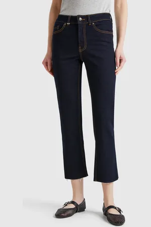 Benetton Vaqueros Cropped De Algodón