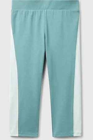 Benetton Leggings Deportivos Con Ribetes.