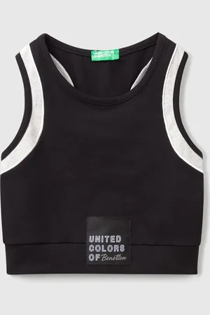Benetton Top Deportivo Con Ribetes