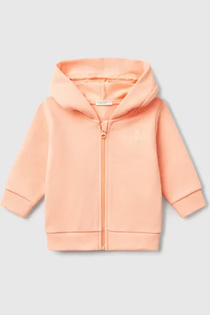 Benetton Sudadera Con Capucha De Algodón