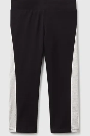 Benetton Leggings Deportivos Con Ribetes.