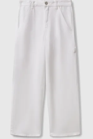 Benetton Pantalón Fluido Estilo Trabajador