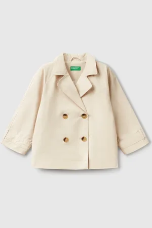 Benetton Gabardina Corta Cruzada