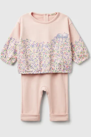 Benetton Conjunto De Sudadera Y Pantalón En Mezcla De Algodón