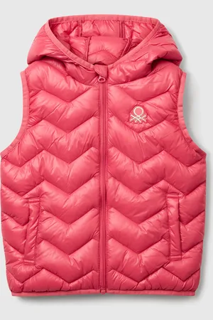 Benetton Chaleco Acolchado Con Capucha