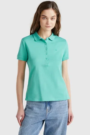 Benetton Polo Slim Fit De Algodón Elástico
