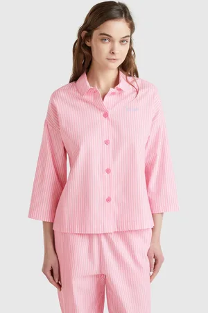 Benetton Chaqueta De Pijama De Rayas Verticales