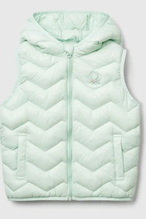 Benetton Chaleco Acolchado Con Capucha