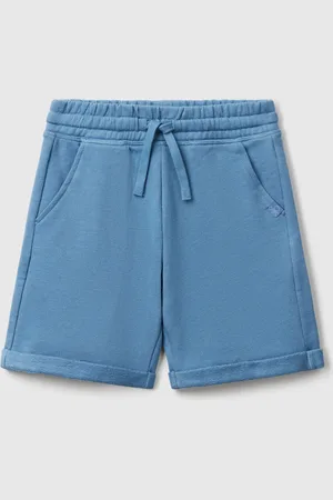 Benetton Bermudas De Felpa De Puro Algodón