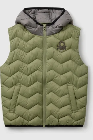 Benetton Chaleco Acolchado Con Capucha