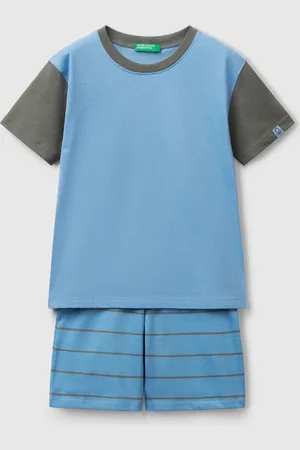 Benetton Pijama Corto De Puro Algodón