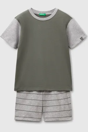 Benetton Pijama Corto De Puro Algodón