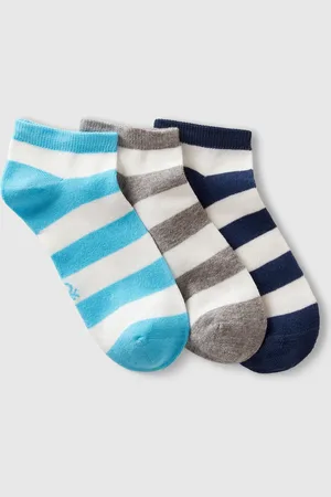 Benetton Tres Pares De Calcetines A Rayas