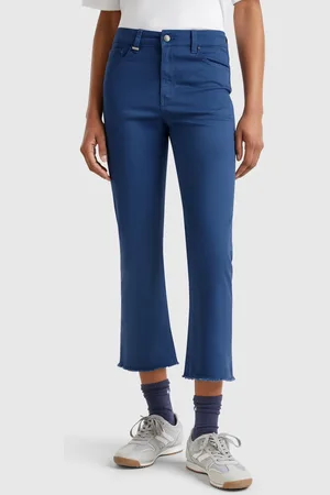 Benetton Pantalón Cropped Cinco Bolsillos
