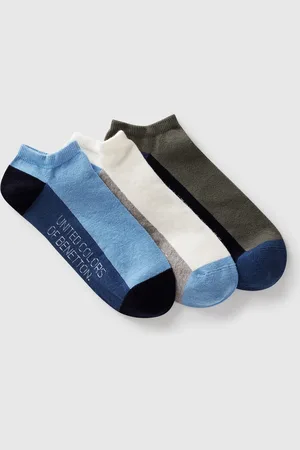 Benetton Tres Pares De Calcetines Color Block