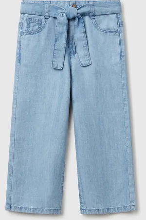 Benetton Pantalón Ancho Con Cinturón