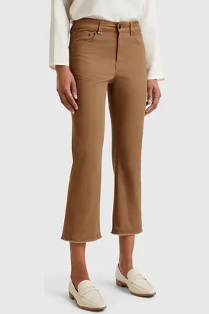 Benetton Pantalón Cropped Cinco Bolsillos