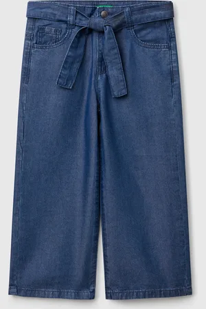 Benetton Pantalón Ancho Con Cinturón