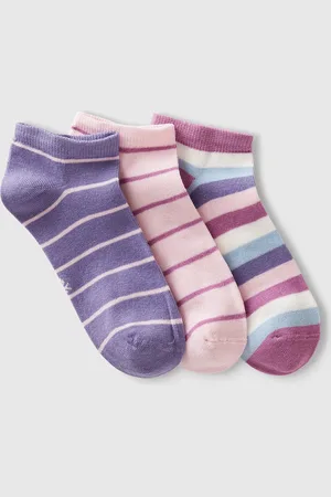 Benetton Tres Pares De Calcetines A Rayas