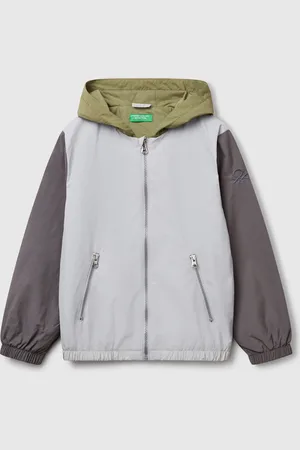 Benetton Chaqueta De Nailon Con Capucha