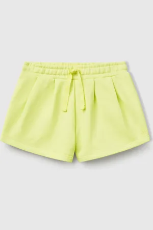 Benetton Pantalón Corto De Felpa De Algodón