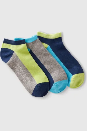 Benetton Tres Pares De Calcetines Color Block
