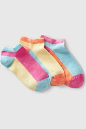 Benetton Tres Pares De Calcetines Color Block