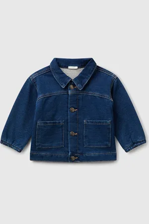 Benetton Chaqueta Polar Efecto Denim